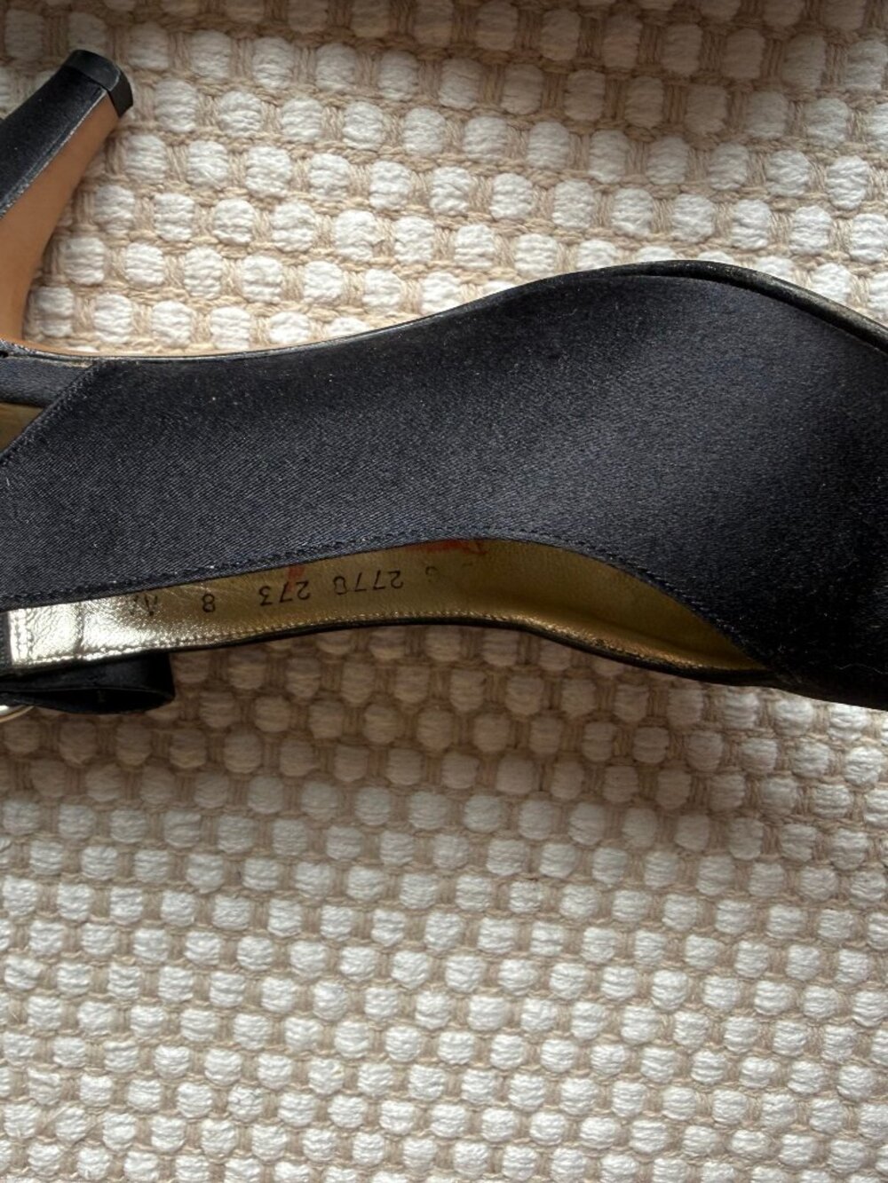 Ferragamo | Black Satin Slingback Heels Bow Pumps Classic Formal - Picture 12 of 15